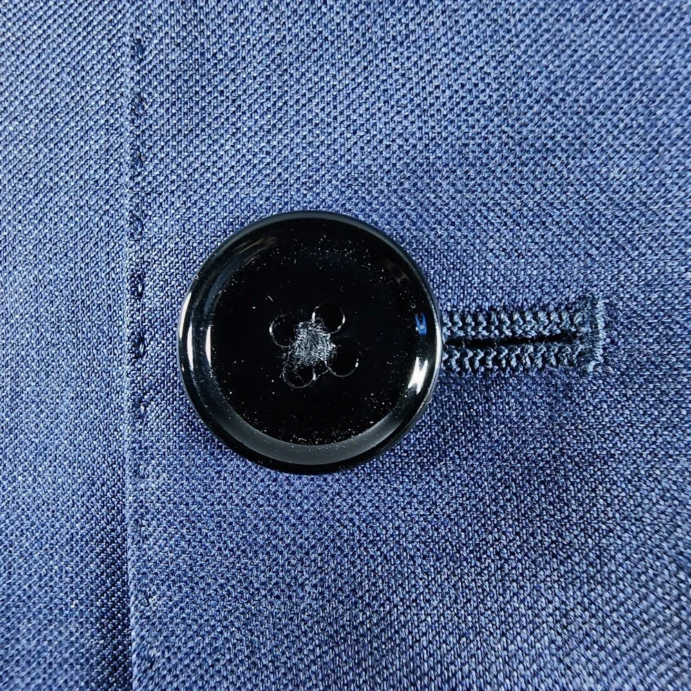 Express Photographer Men's Fitted Sport Coat Blazer Modern Navy Wool Size 36R - Picture 4 of 16